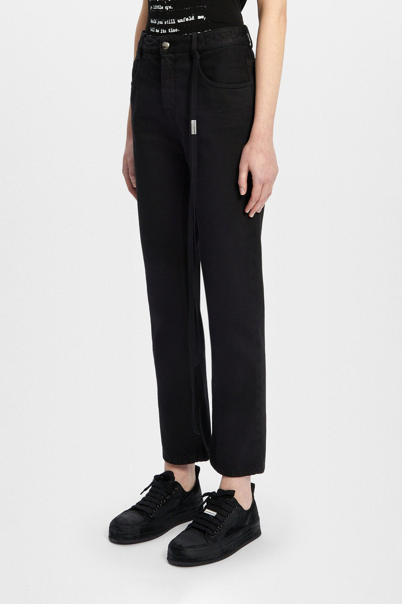 Ann Demeulemeester Herme 5 Pockets Slim Fit Cropped Trousers outlook
