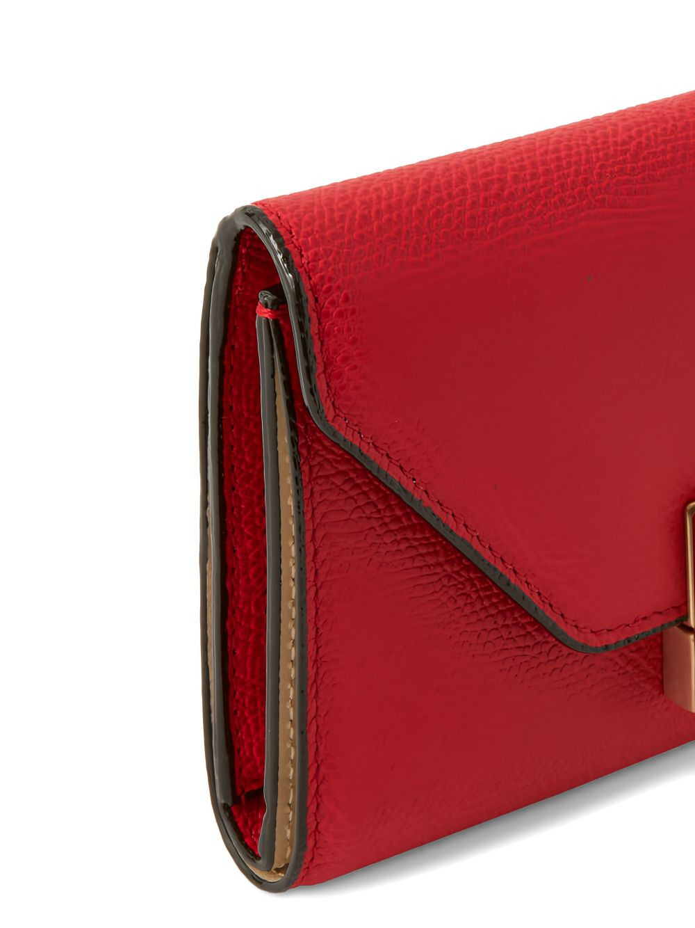 flap-closure leather wallet - 3
