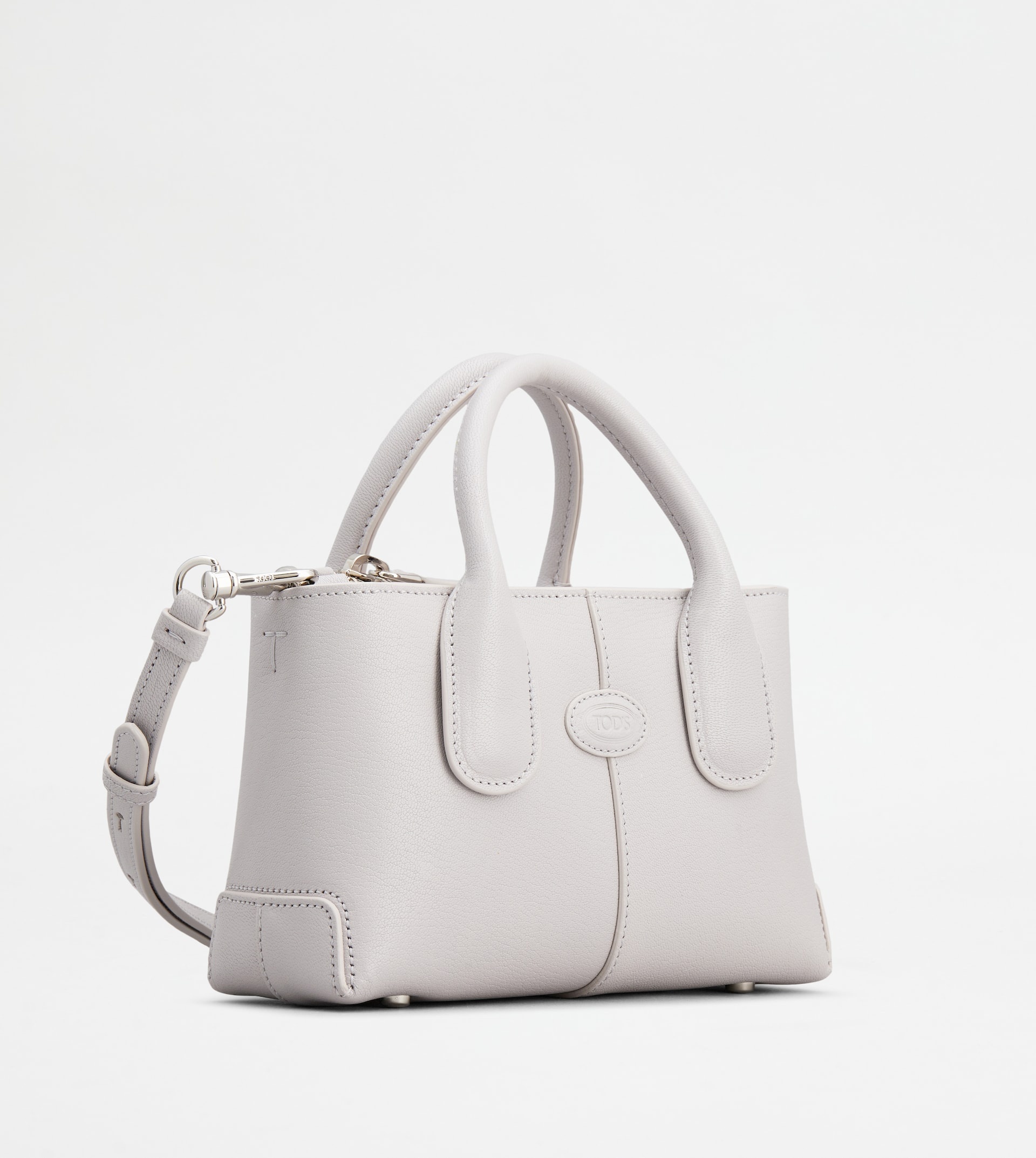 TOD'S DI BAG IN LEATHER MINI - GREY - 5