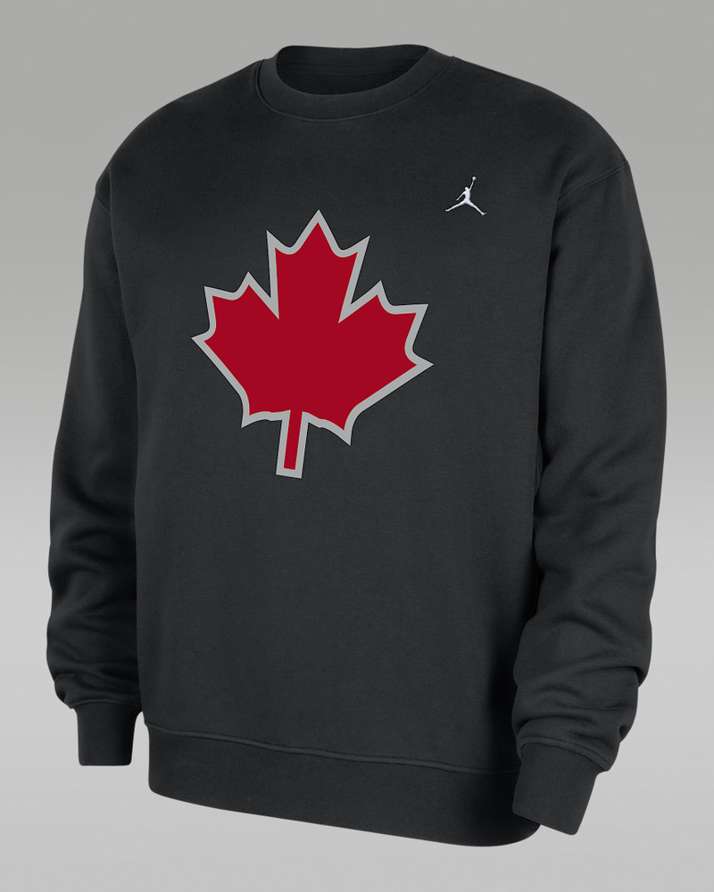 Toronto Raptors Statement Essentials Men's Jordan NBA Fleece Crew-Neck Sweatshirt 1