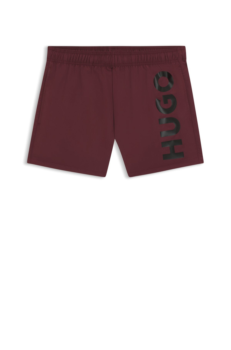 SWIM SHORTS WITH VERTICAL LOGO PRINT 1