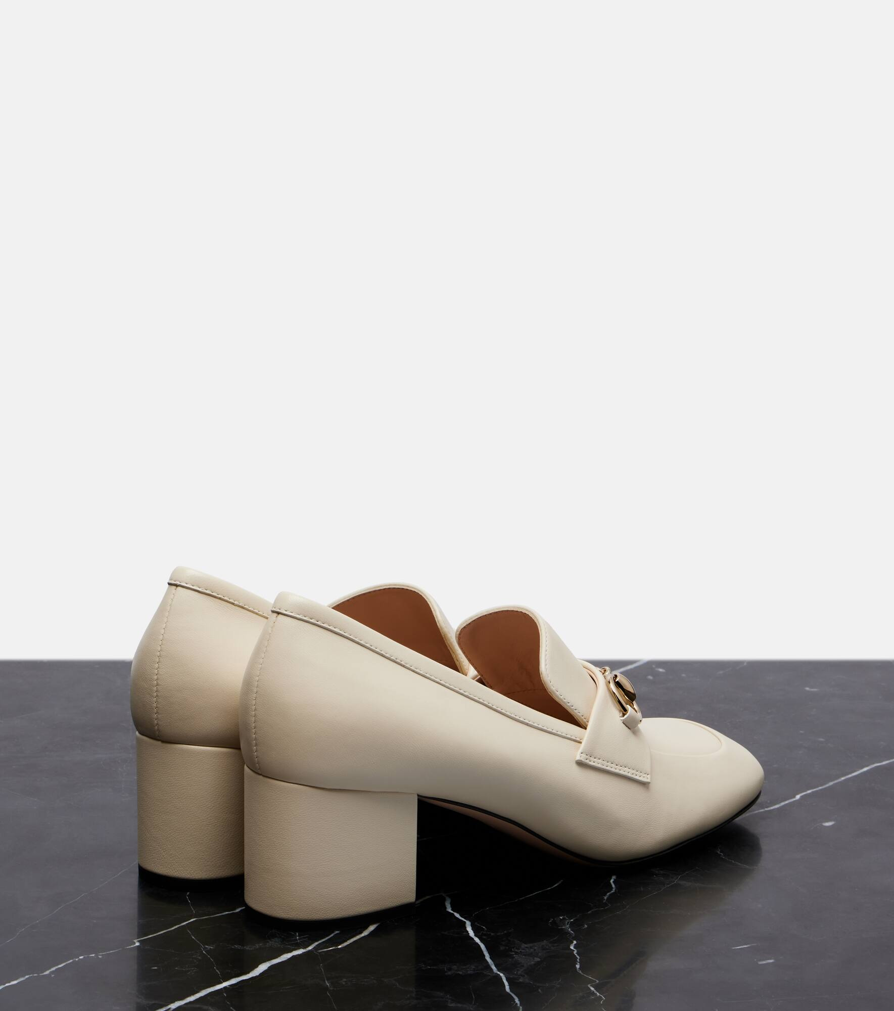 Lady Horsebit leather loafer pumps - 2