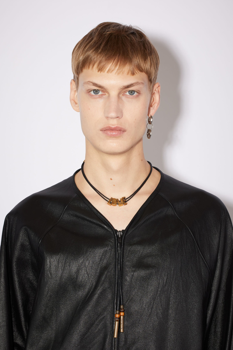 Tumbled leather coat - Black 7