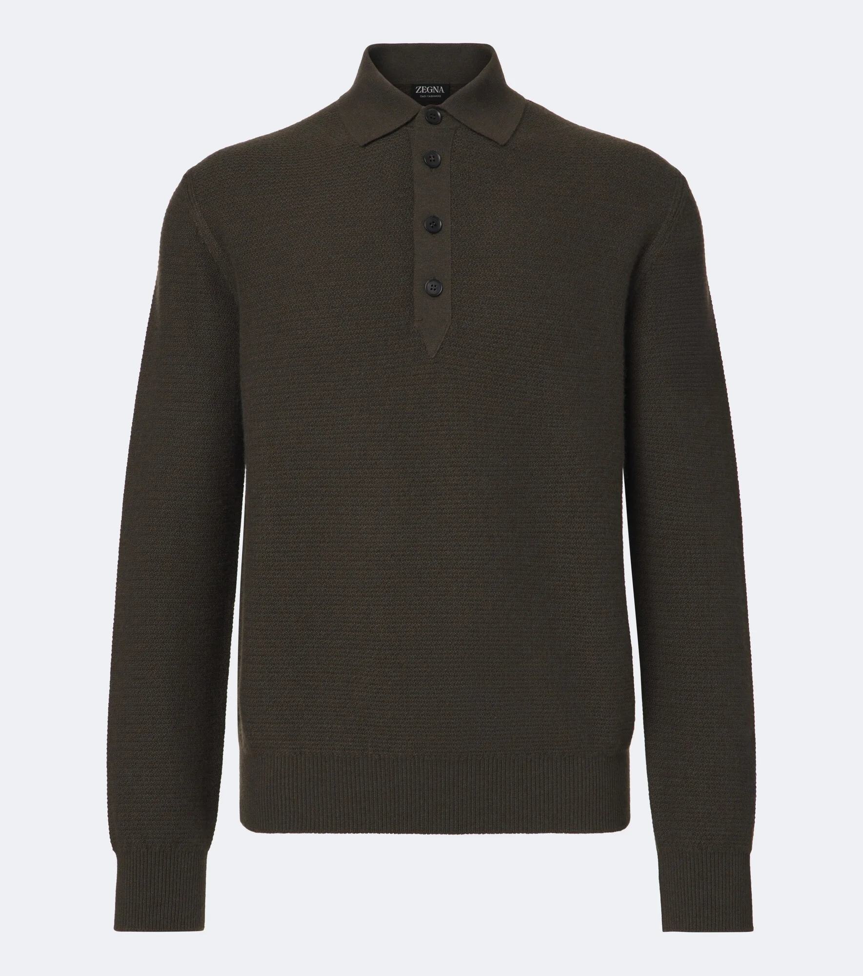 Cashmere polo sweater - 1