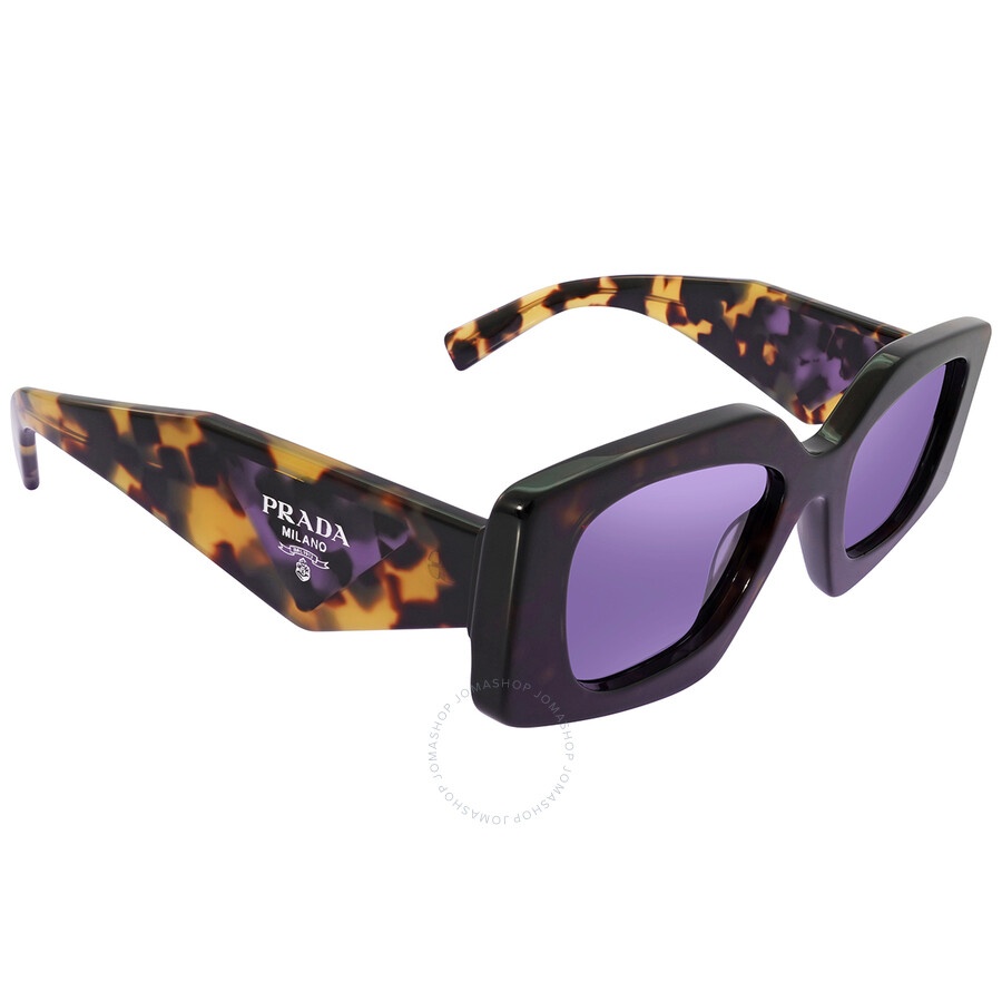 Prada Violet Mirrored Internal Silver Irregular Ladies Sunglasses PR 15YS 2AU05Q 51 - 3