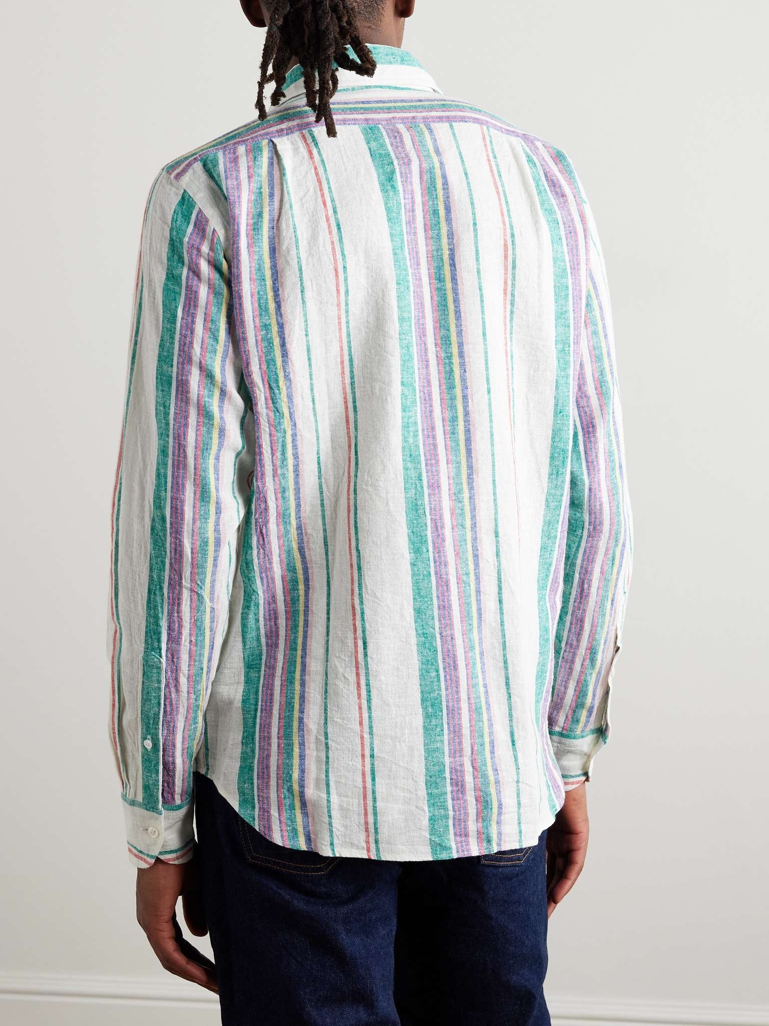 Striped Linen and Cotton-Blend Shirt - 4