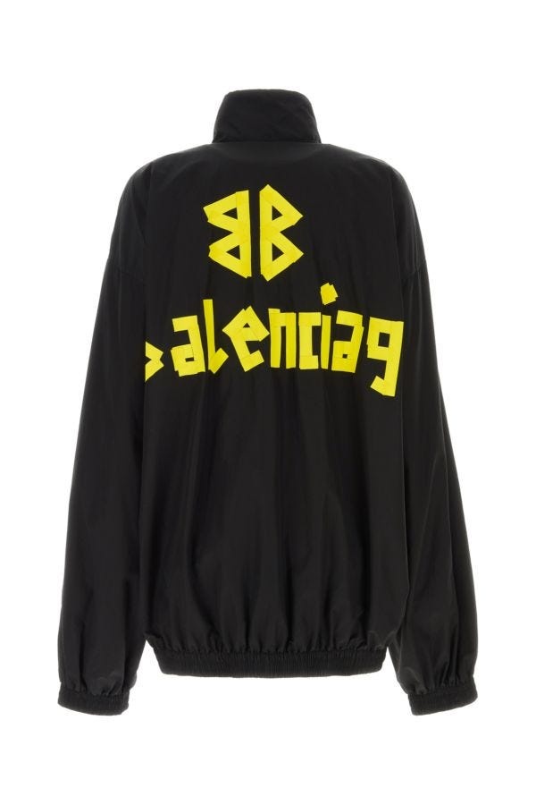 BALENCIAGA Balenciaga Woman Black Cotton Blend Jacket