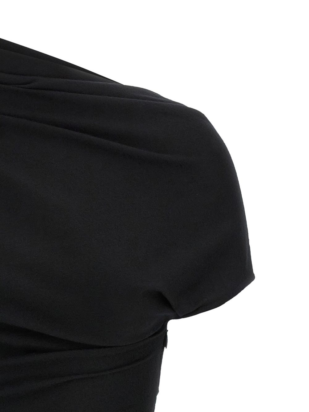 Flap draped short-sleeve top - 3