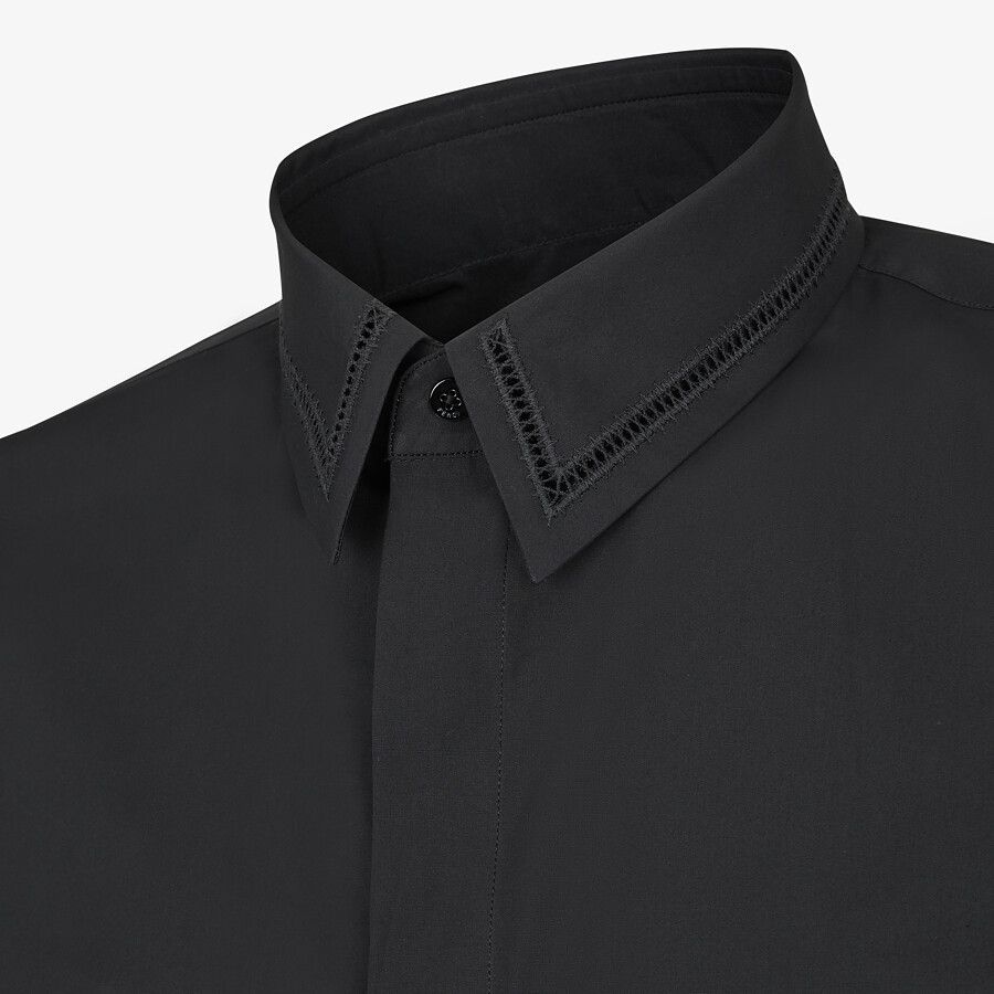 Black cotton shirt - 3