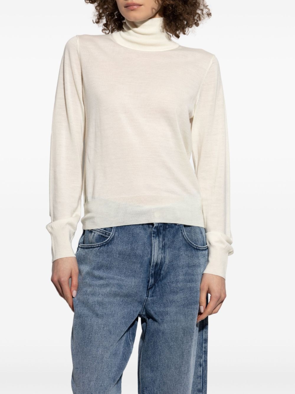 roll-neck knit top - 3