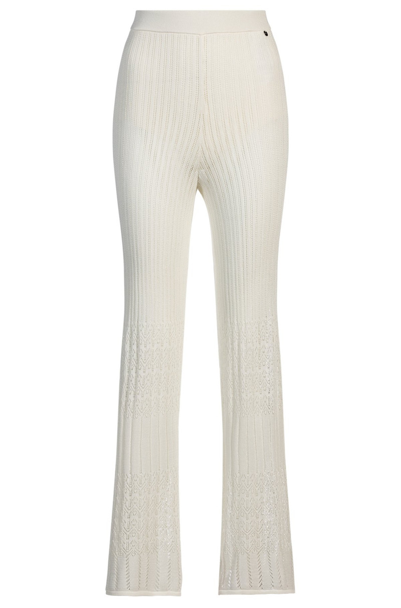 KNITTED TROUSERS IN STRETCH FABRIC WITH MIXED STRUCTURES 1