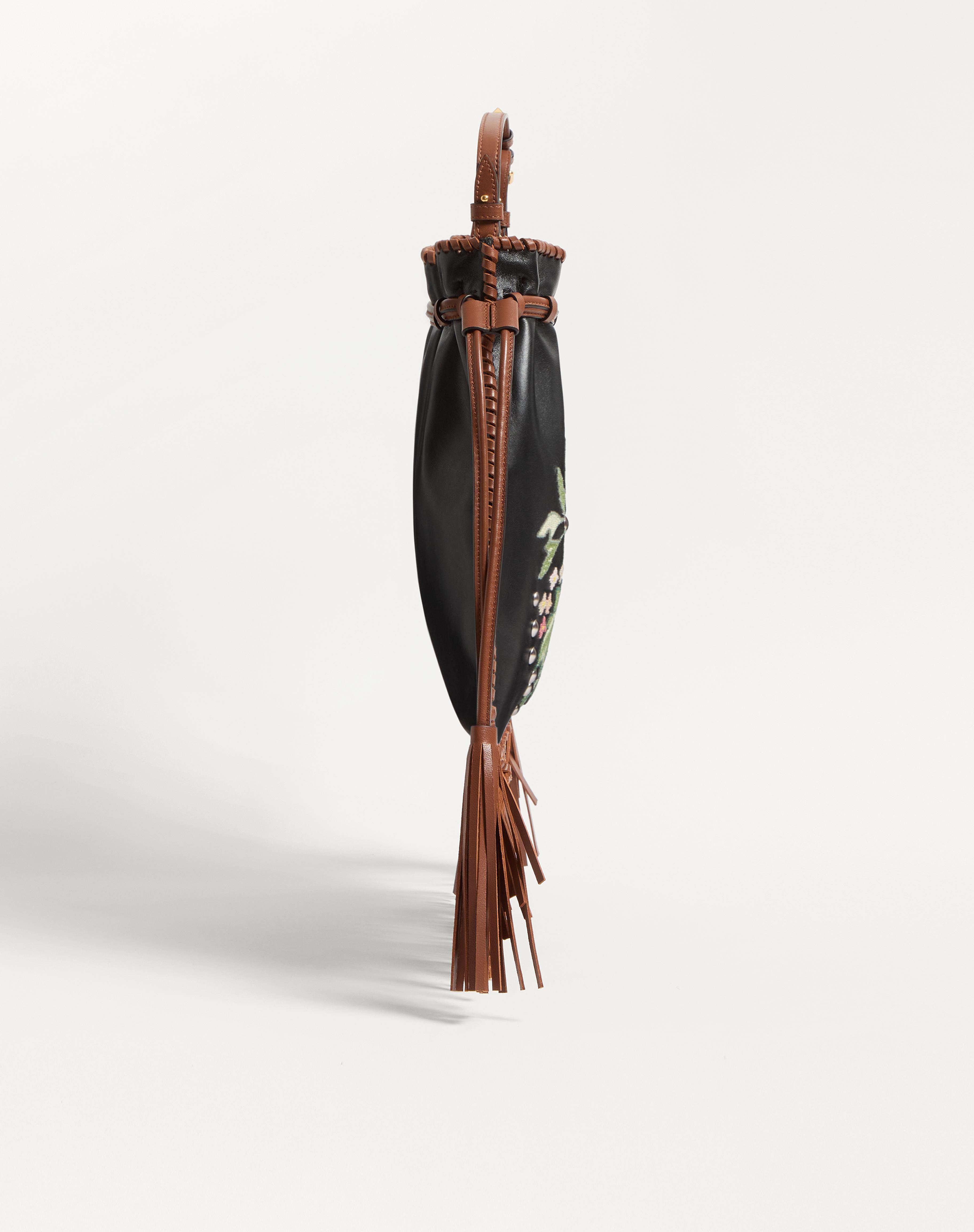 VALENTINO GARAVANI NELLCÔTE ALICE EMBROIDERED BAG WITH FRINGES - 4