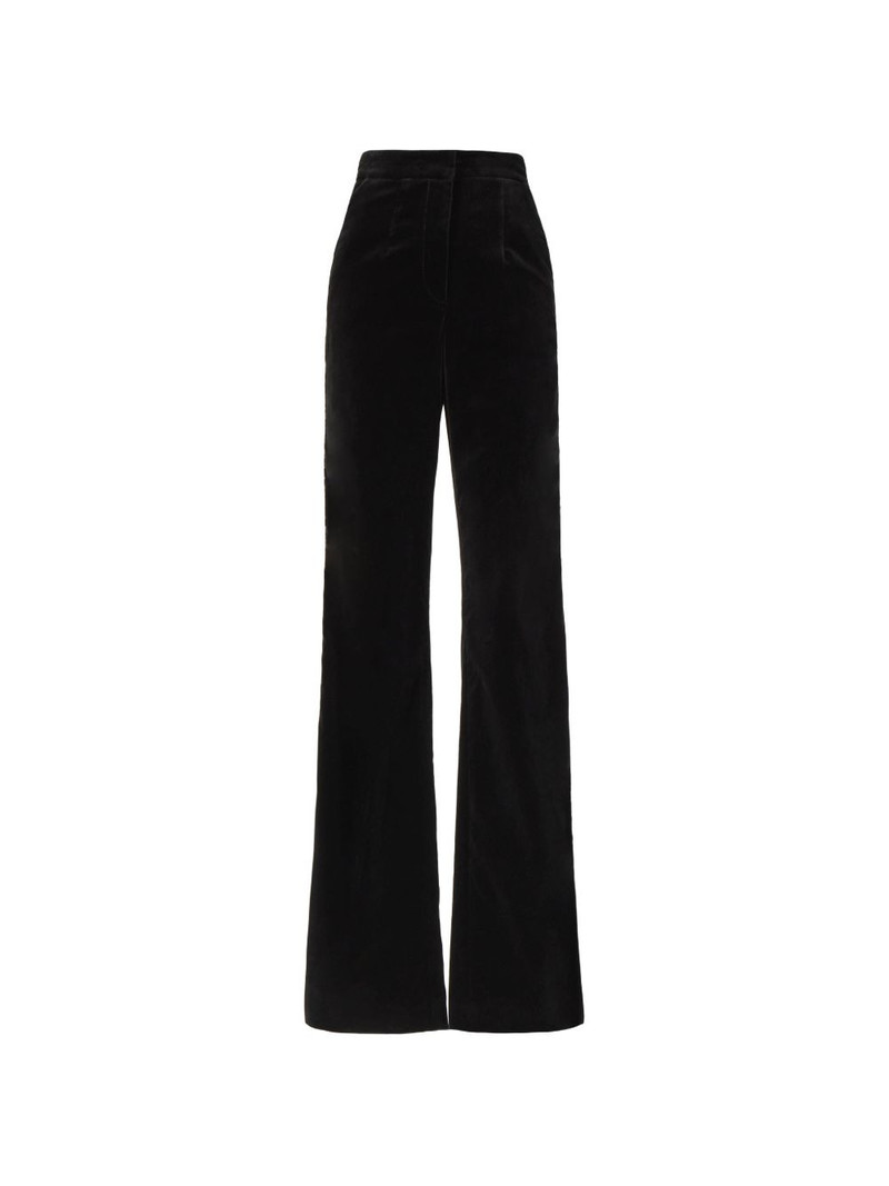 Avice velvet wide-leg trousers 1