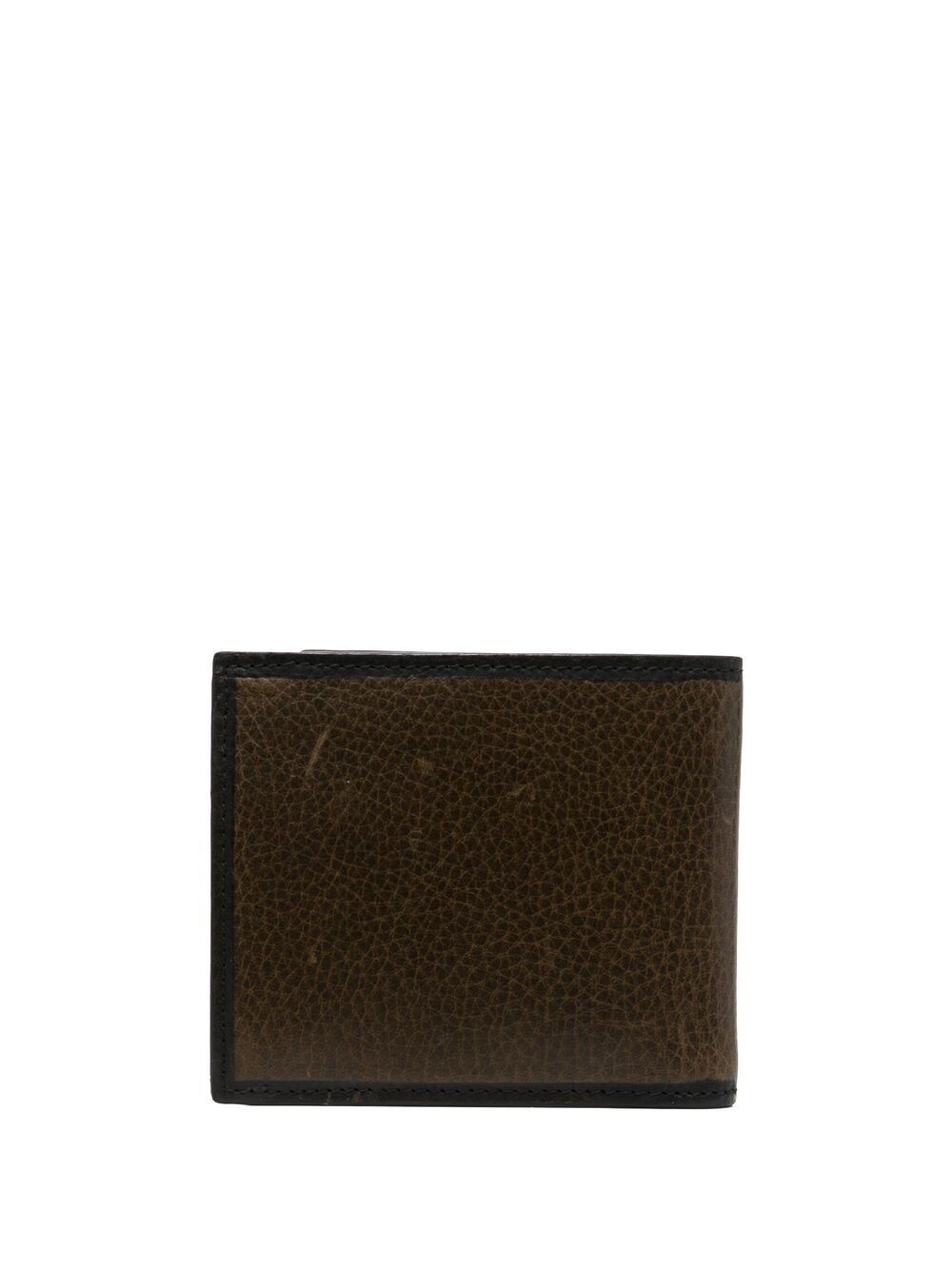 distressed logo-print wallet - 2