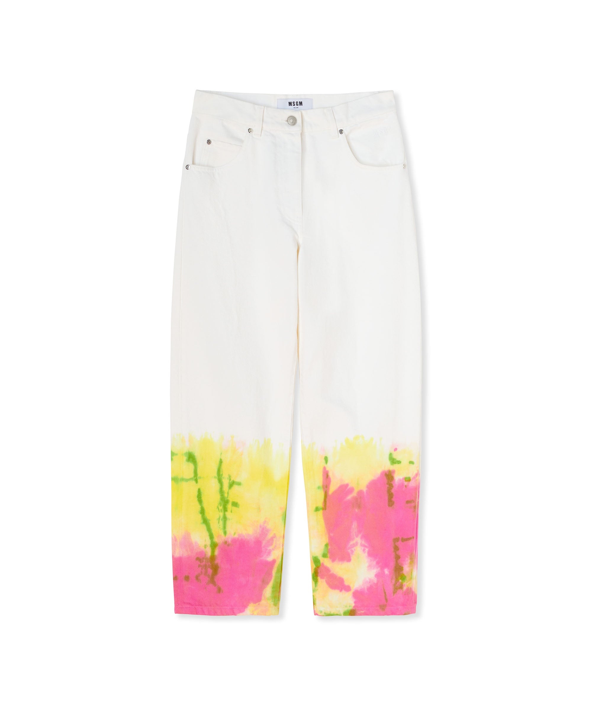 Bull cotton pants with tie-dye treatment - 1