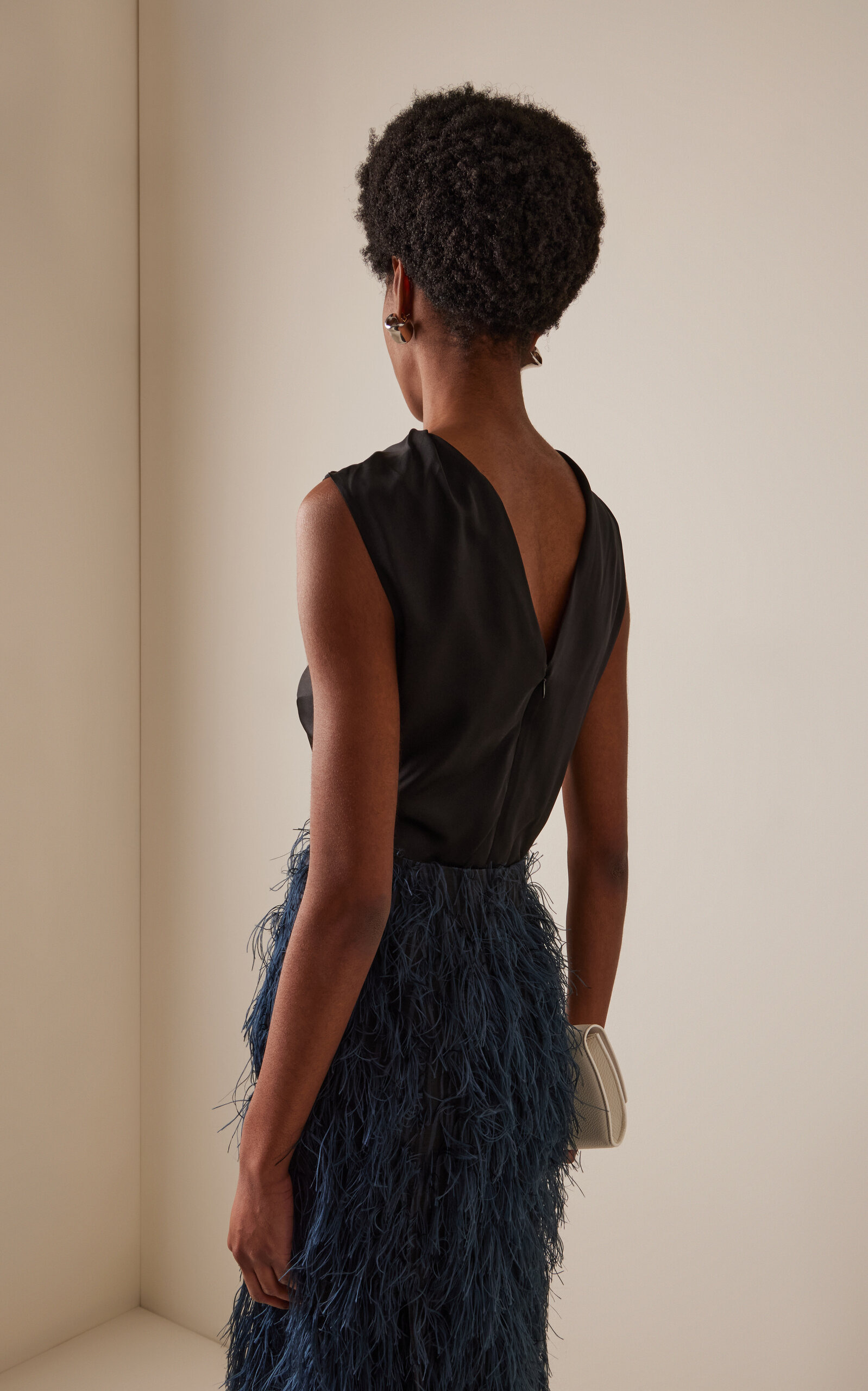 Maris Silk-Satin Top black - 4
