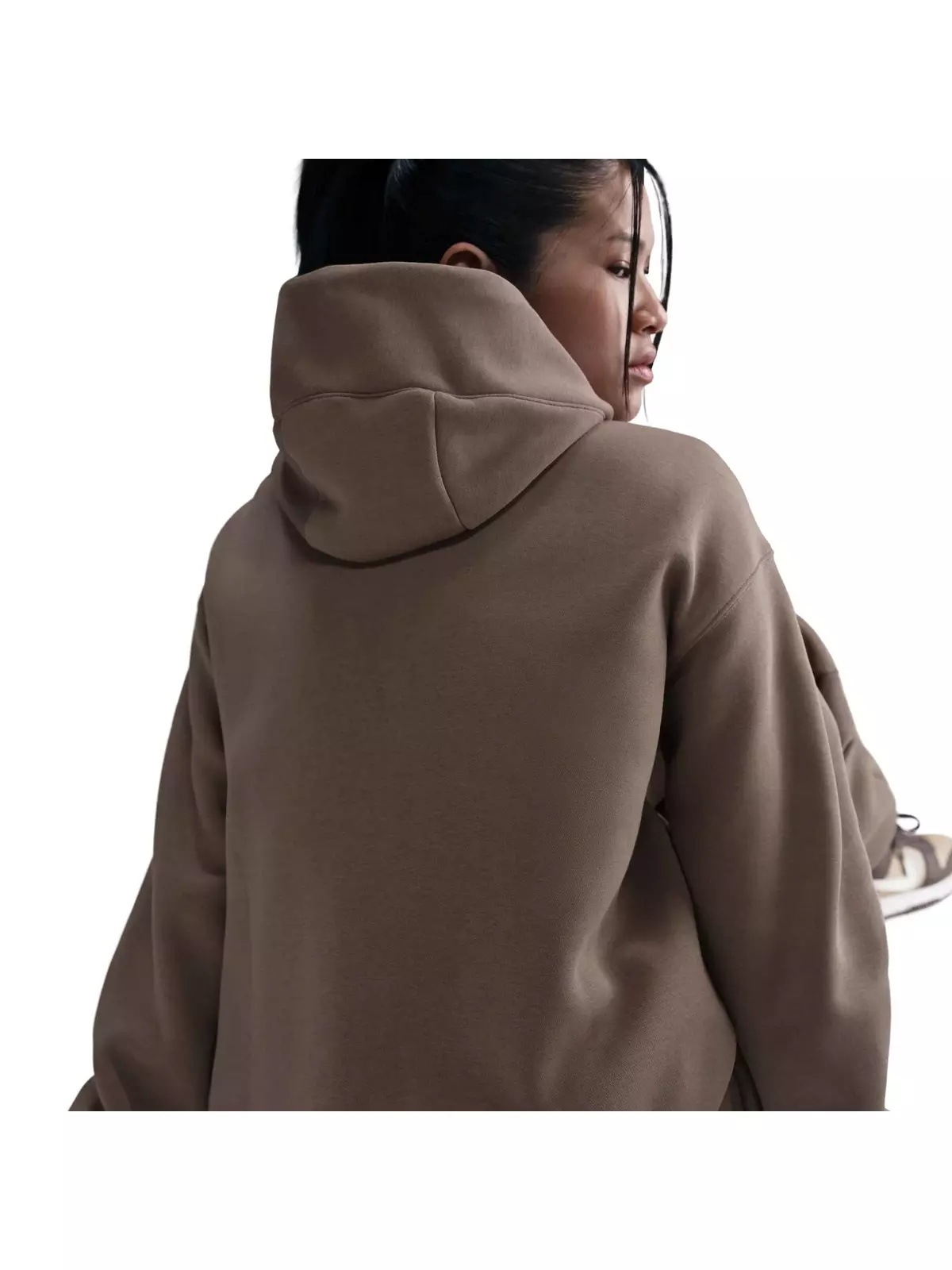 Women's Sportswear Phoenix Fleece Oversized Pullover Hoodie - Brown - 2