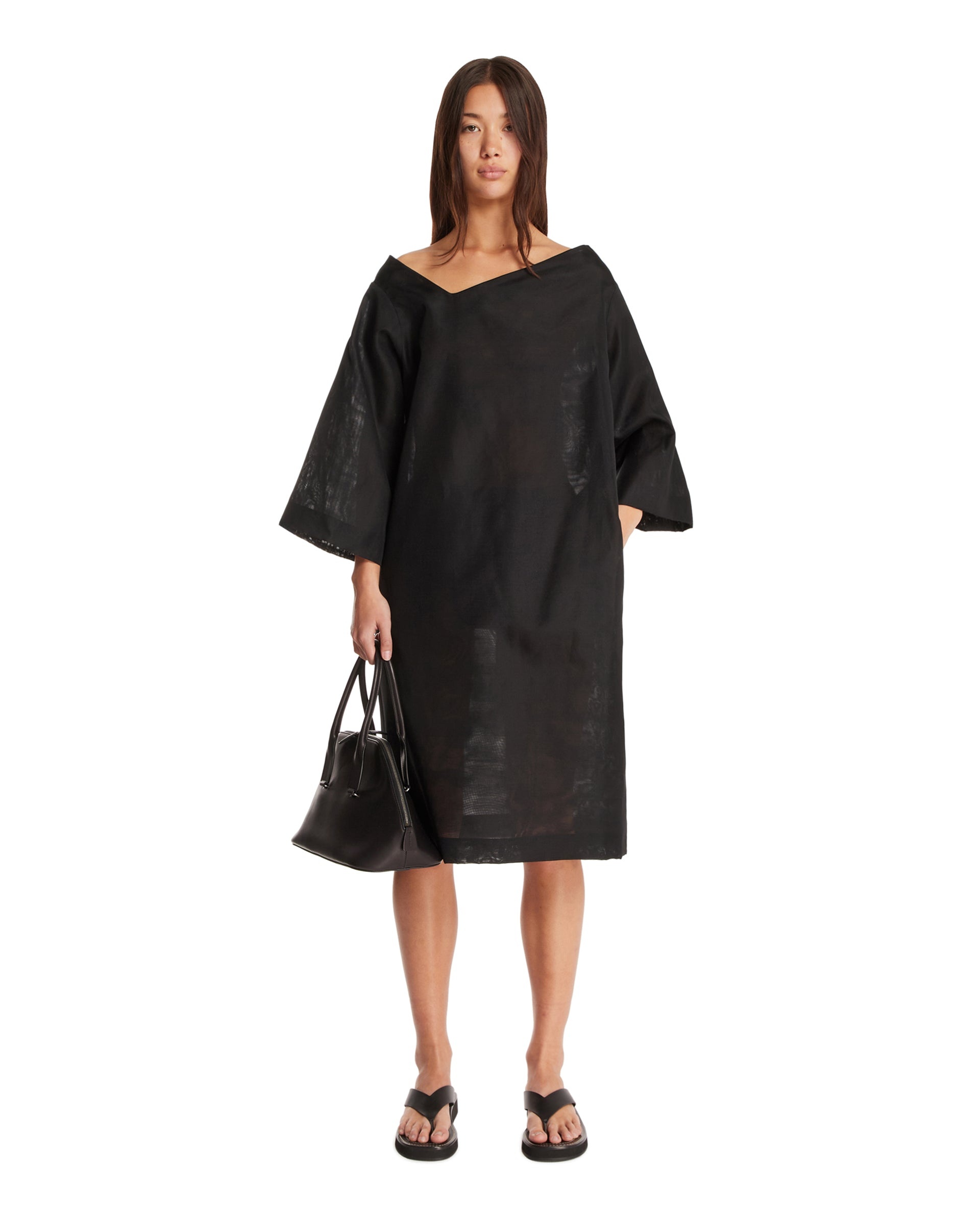 Black Asymmetric Dress - 2