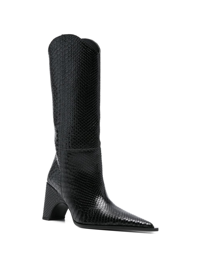 COPERNI python-embossed cowboy boots outlook