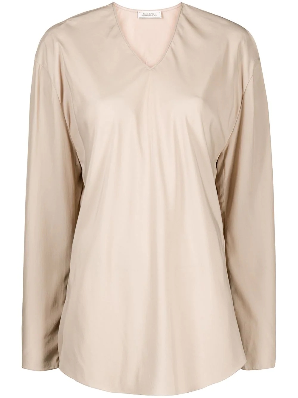 longline V-neck top - 1