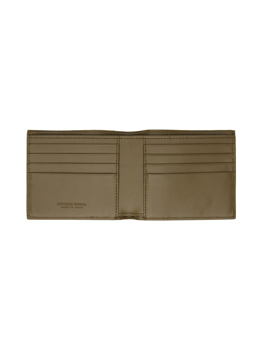 Khaki Intrecciato Wallet - 3