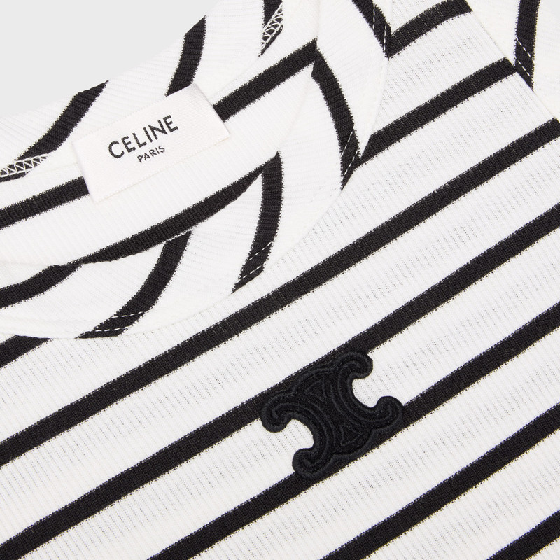triomphe tank top IN striped silk jersey 3