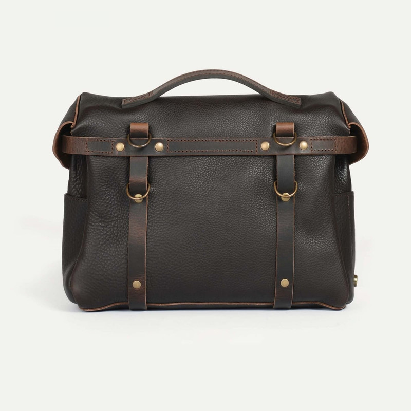 HEROES ECLAIR BAG - BROWN LEATHER MOTORCYCLE BAG 5