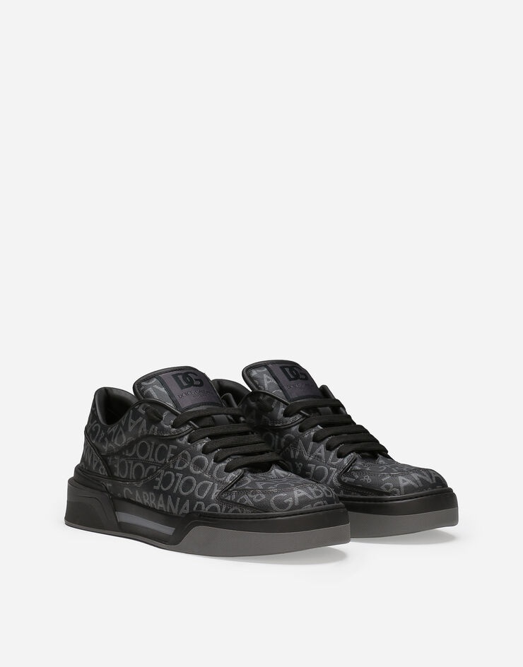 Coated jacquard New Roma sneakers - 2