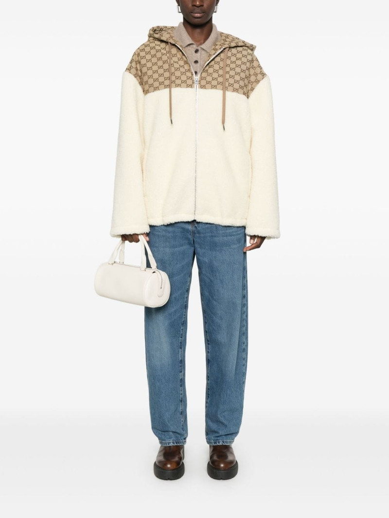 GUCCI GG-intarsia fleece jacket outlook