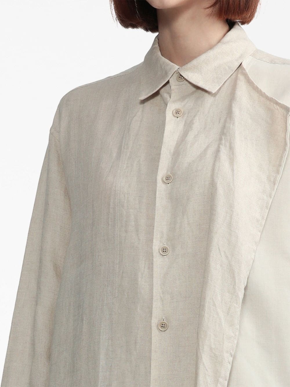 linen buttoned shirt - 5