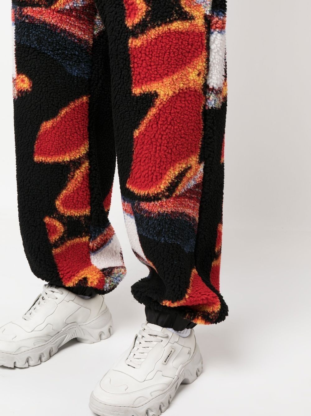 teddy-jacquard printed sweatpants - 5