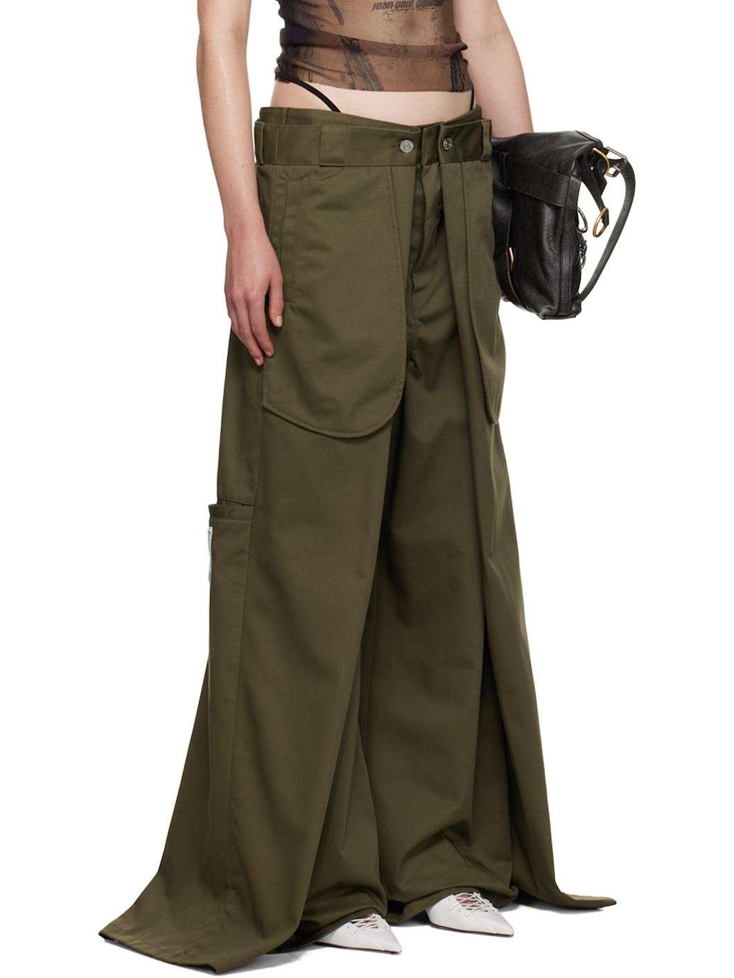 Khaki Shayne Oliver Edition 'The Wrap' Trousers - 2