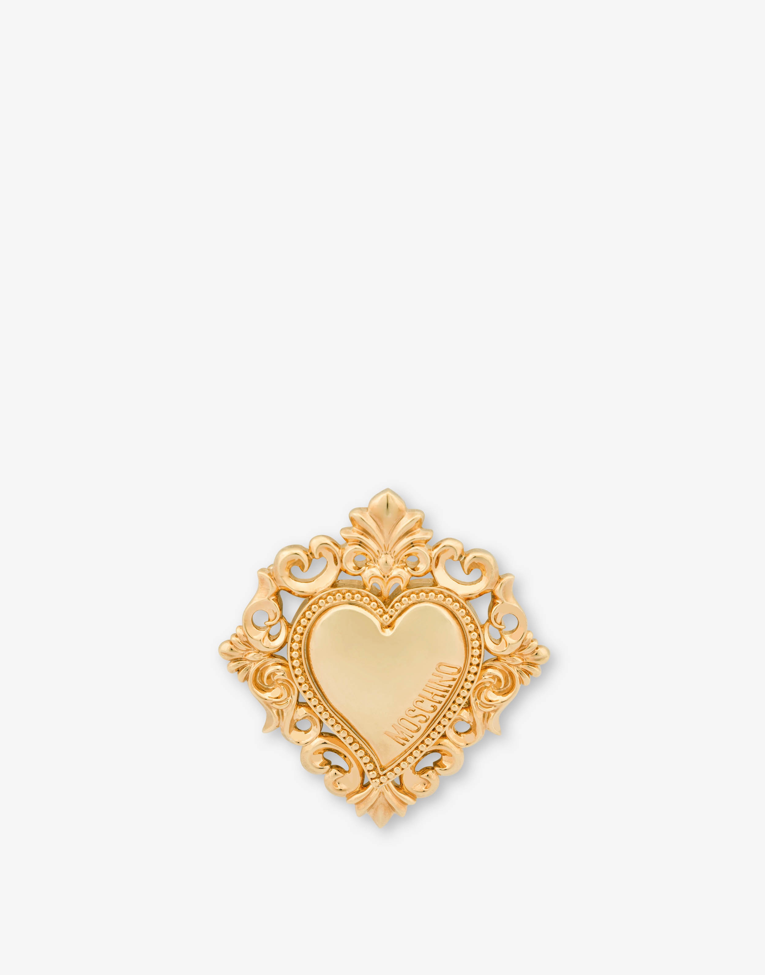GOLD HEART BROOCH - 1