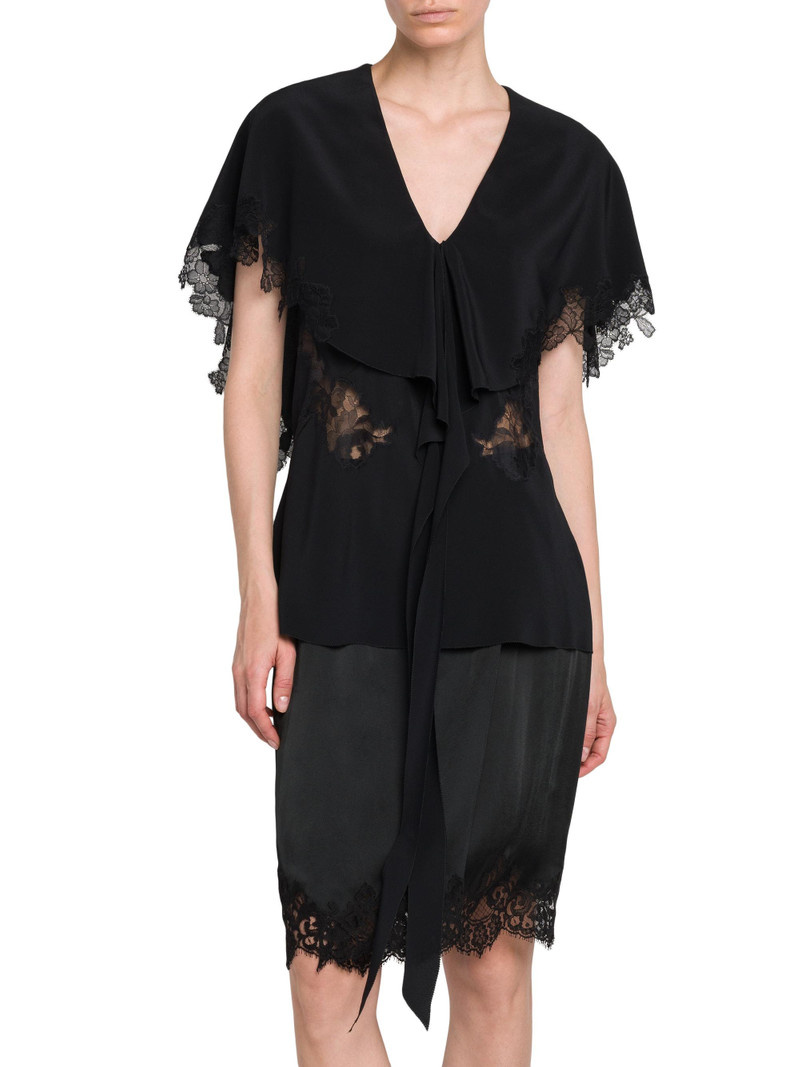 Women's Lace Detailed Top - Black 3