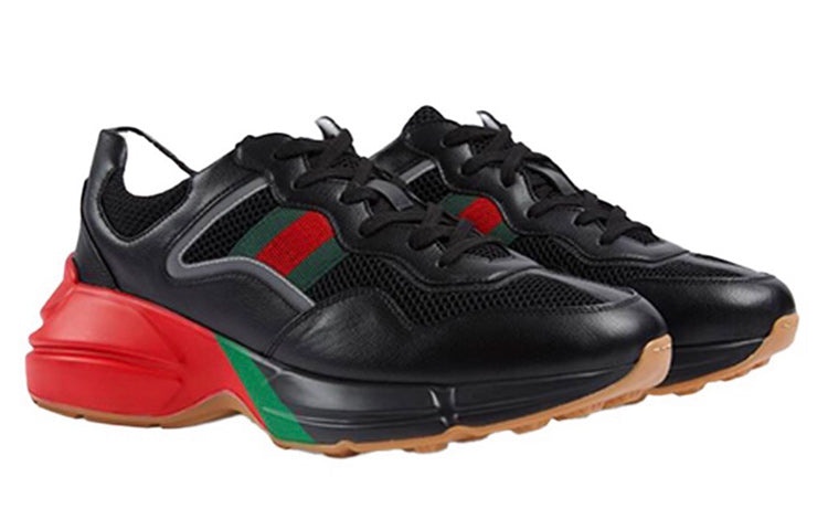 (WMNS) Gucci Rhyton 'Black Red Green Reflective' 645771-2H040-1093 - 2