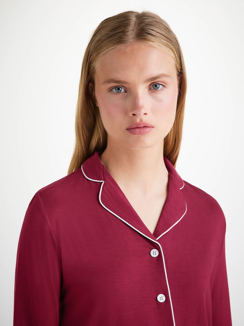 Women's Pajamas Lara Micro Modal Stretch Claret 6