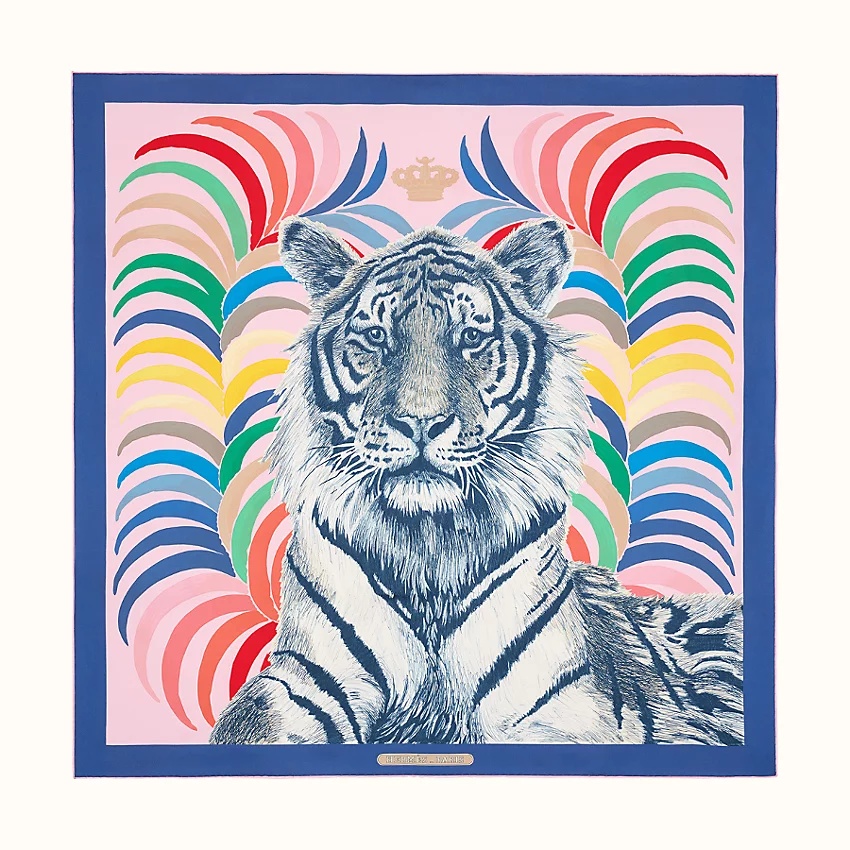 Tigre Royal double face scarf 90 - 4