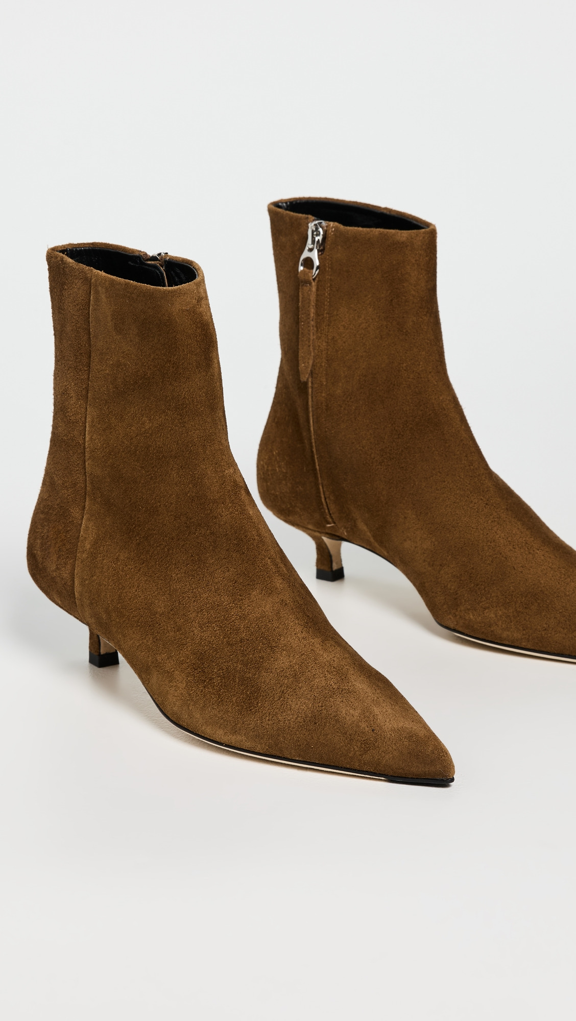 Sofie Cow Suede Leather Tobacco Boots - 4