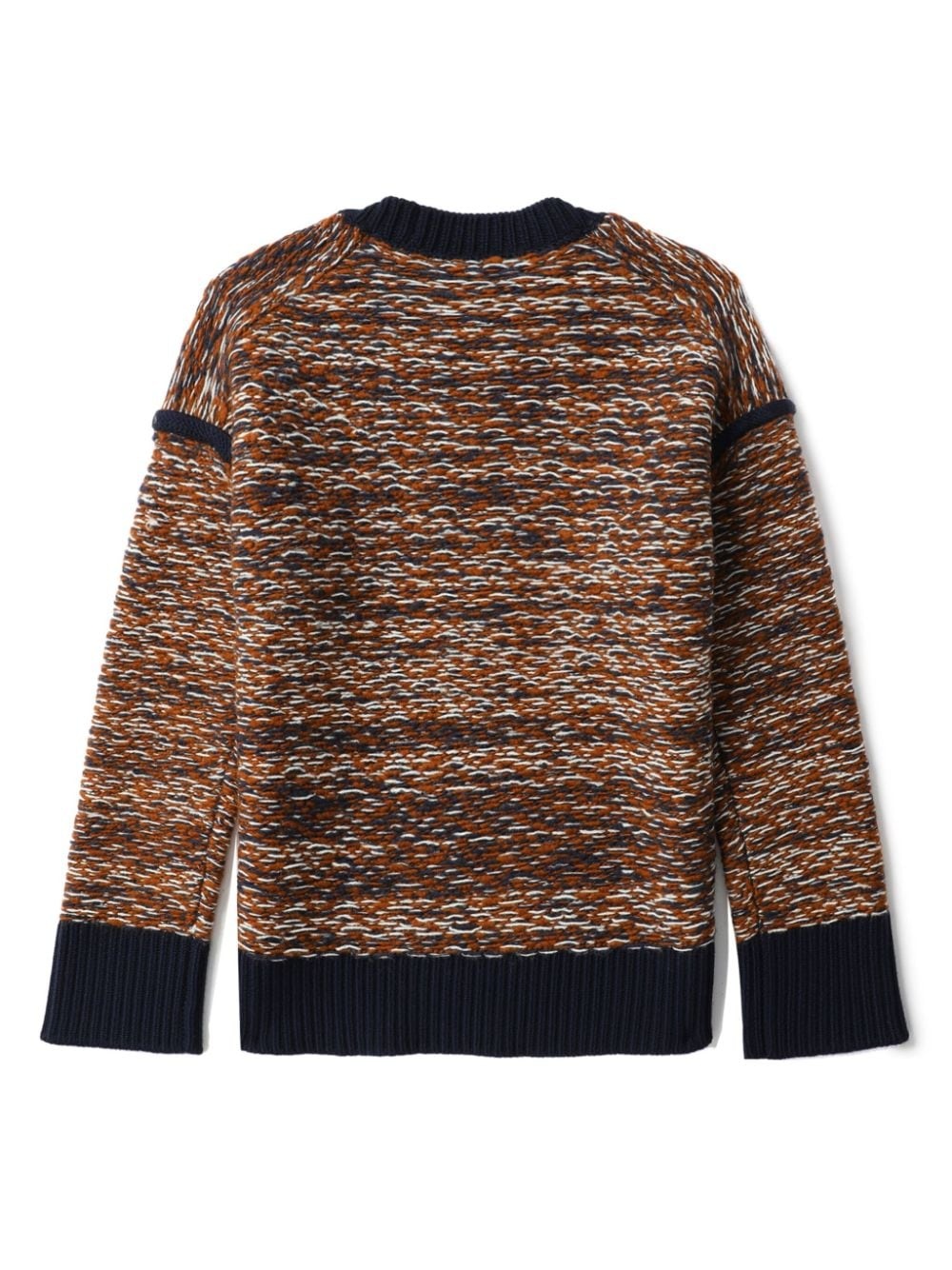 high-neck jacquard wool jumper - 6