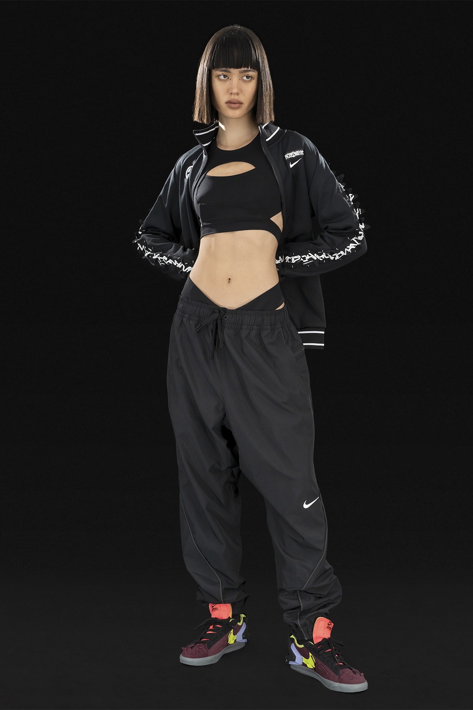 GGG-J1-011 Nike® Acronym® Track Jacket Knit Black/Black - 20