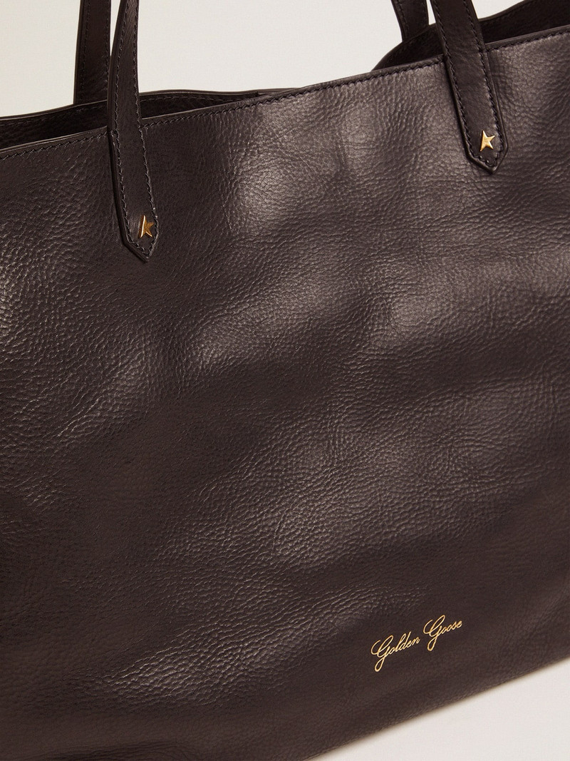 Golden Goose Women's Pasadena Bag black with gold logo outlook