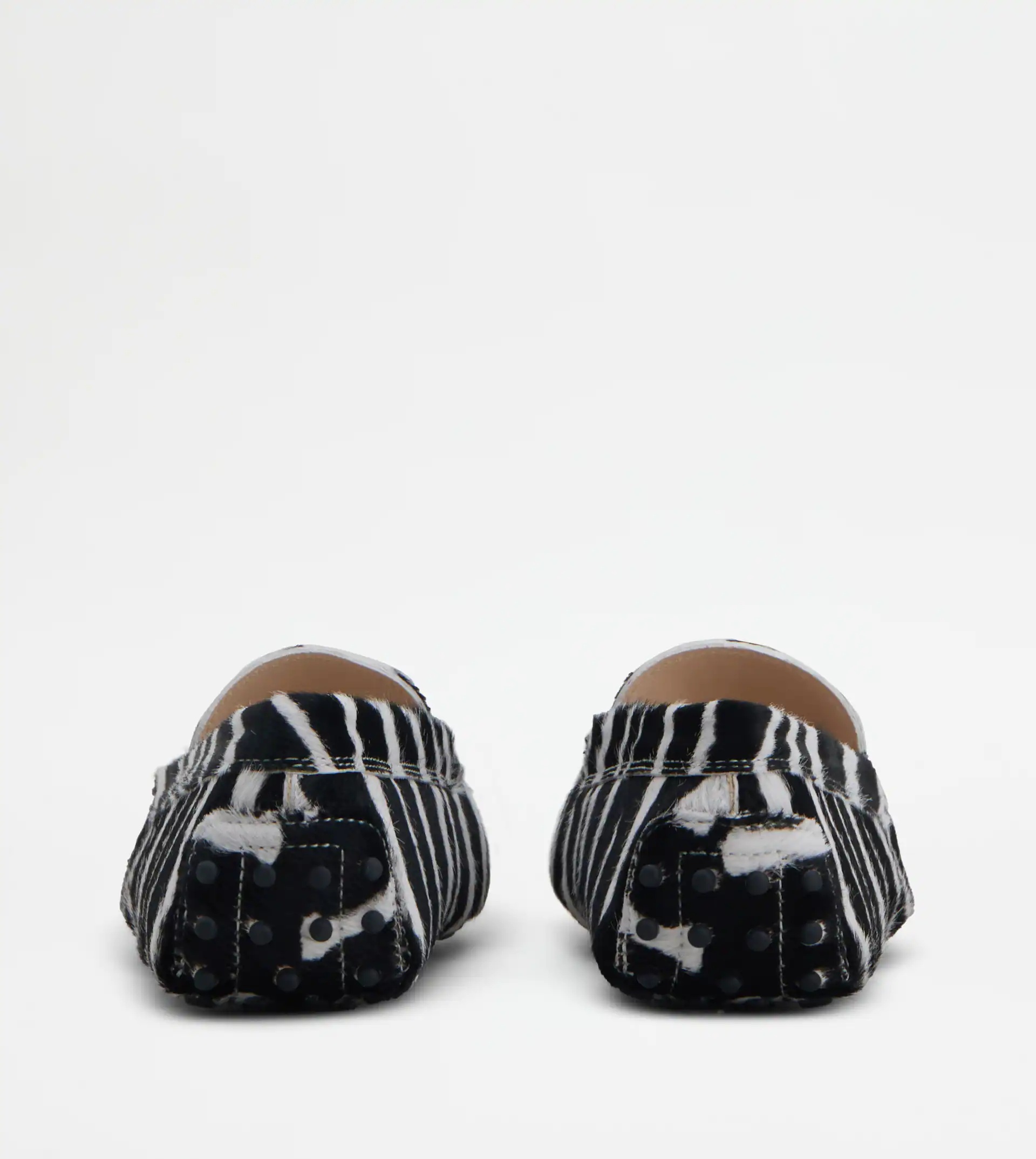 GOMMINO DRIVING SHOES IN PONYSKIN-EFFECT LEATHER - WHITE - 2