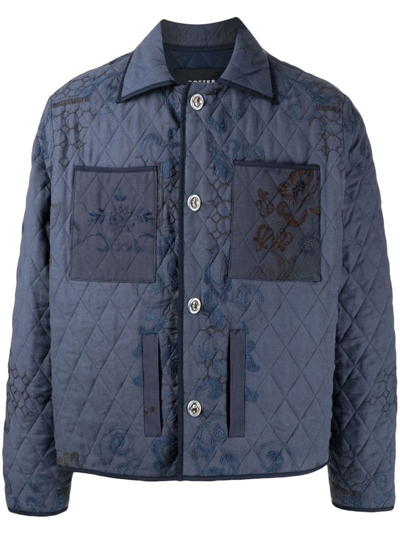 floral-embroidered jacket 1