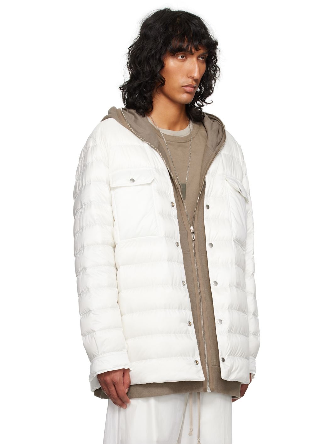 Moncler + Rick Owens Off-White Outershirt Jacket - 2