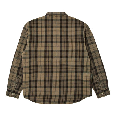 Supreme Supreme Quilted Flannel Snap Shirt 'Black' outlook