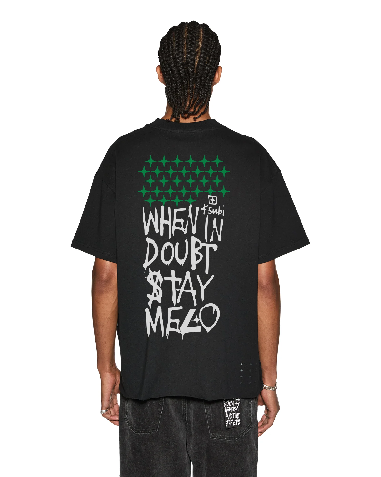 KSUBI X STAYME7O EKCESS SS TEE JET BLACK - 1