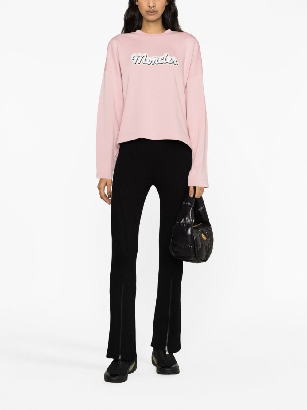logo-print long-sleeve T-shirt - 2