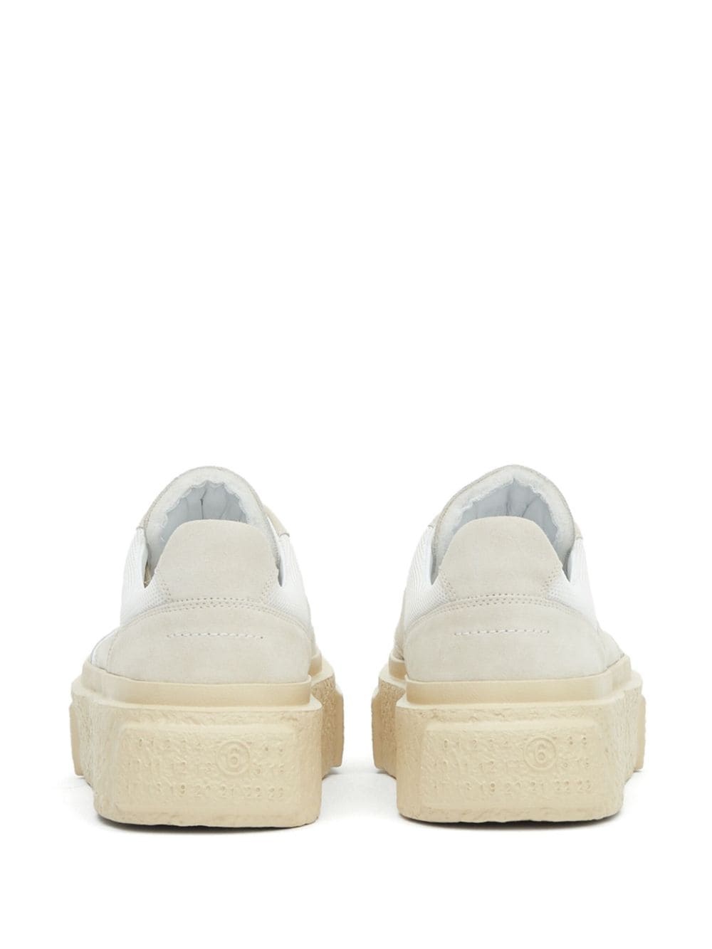 【関税＆送料込み】Mm6 Maison Margiela Gambetta Sneakers MM6 Maison Margiela Chunky Gambetta Leather Sneakers | White