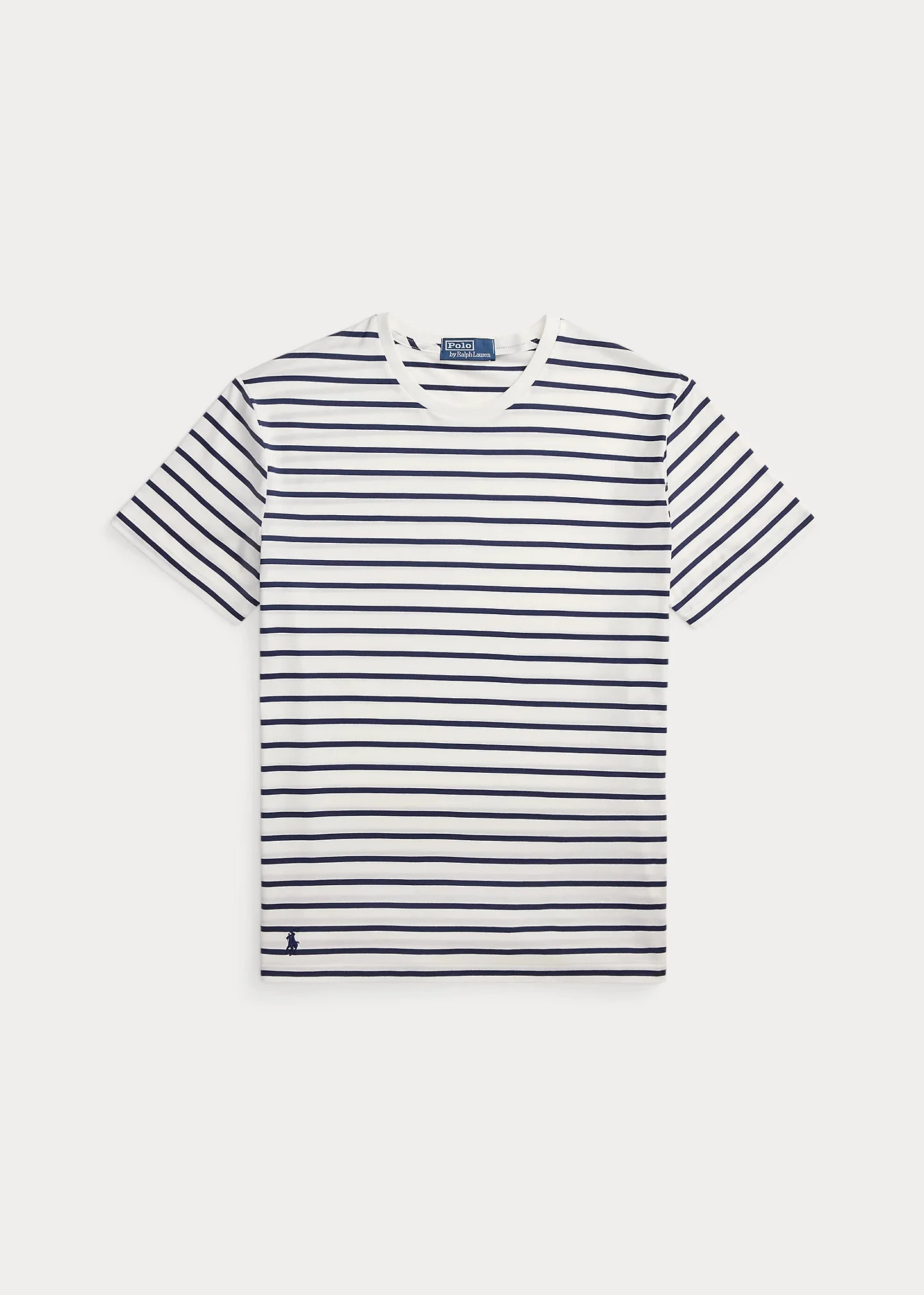 Standard Fit Striped Lisle T-Shirt - 1