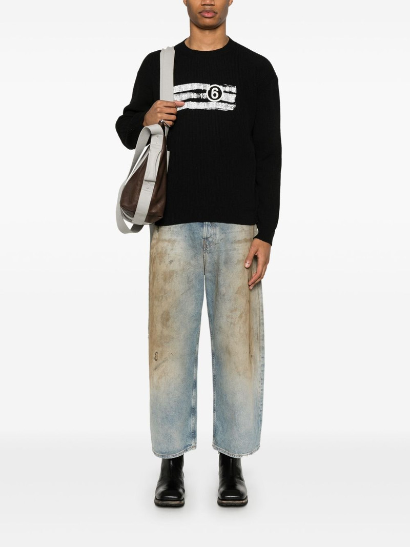 MM6 Maison Margiela Numbers-print sweater outlook